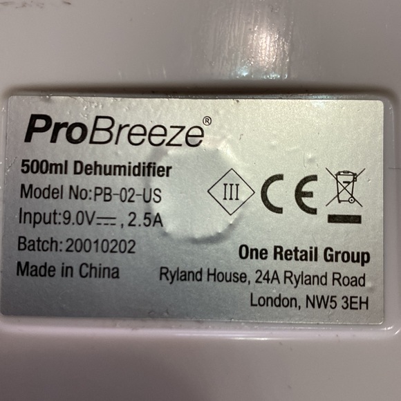 Pro Breeze Dehumidifiers for Humidity in Home,Bedroom, Bathroom,Basement,Kitchen - Picture 5 of 6